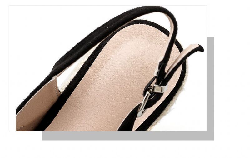 Garza Dames Wedges - Zwart