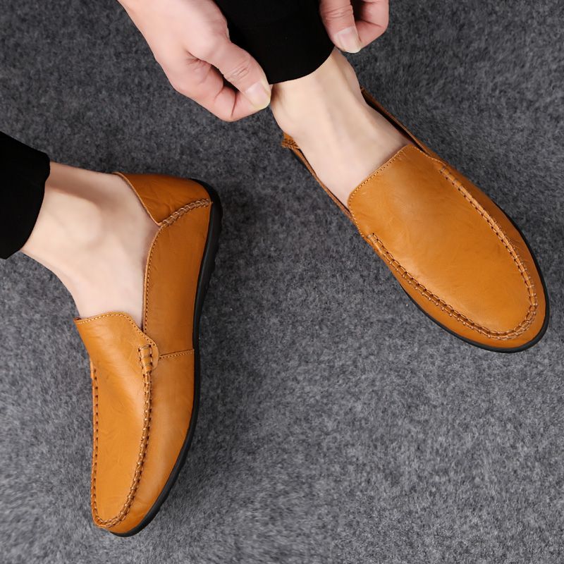 Garzon Heren Loafers Casual Schoenen - Zwart