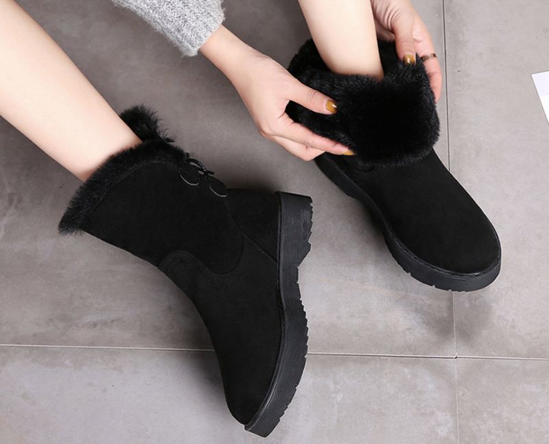 Gaudys Dames Winterlaarzen - Zwart