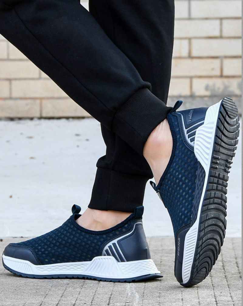 Gavin Heren Slip-on Sneakers - Marineblauw