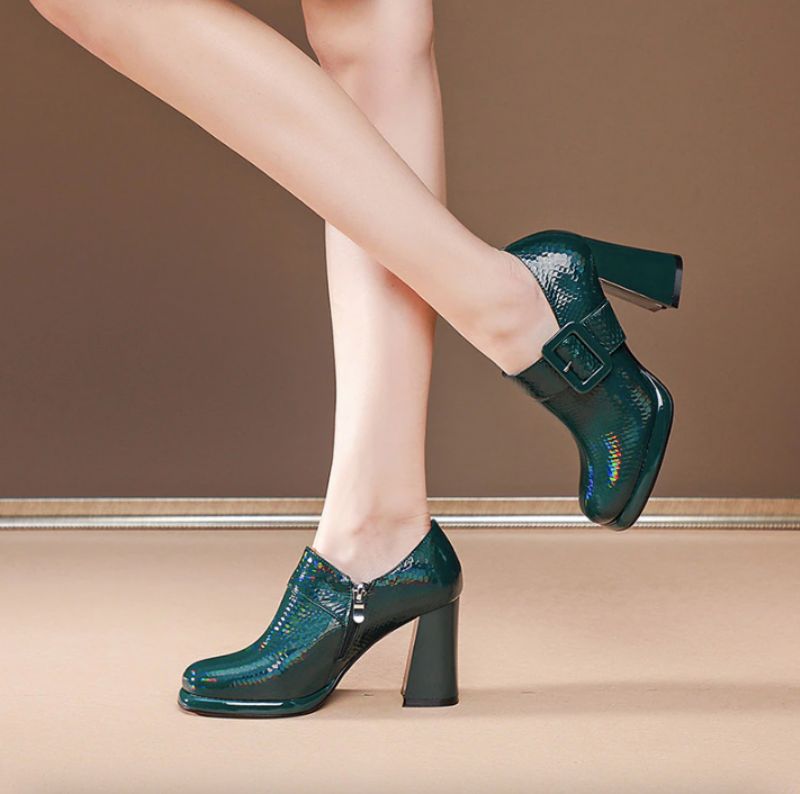 Geanina Dames Hoge Hakken Pumps - Groen