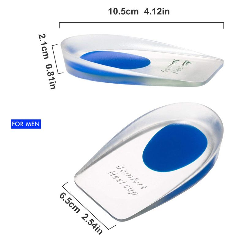 Gel-binnenzool Van Siliconen Met Hielkussen Voor Heren - Blauw