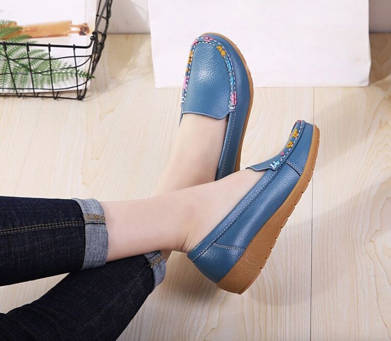 Genova Dames Loafer Schoenen - Rood
