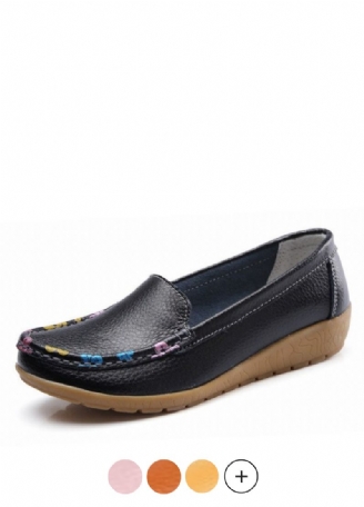 Genova Dames Zwarte Loafer Schoenen