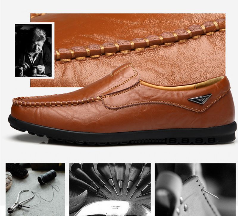 Geronimo Heren Loafers Casual Schoenen - Oranje