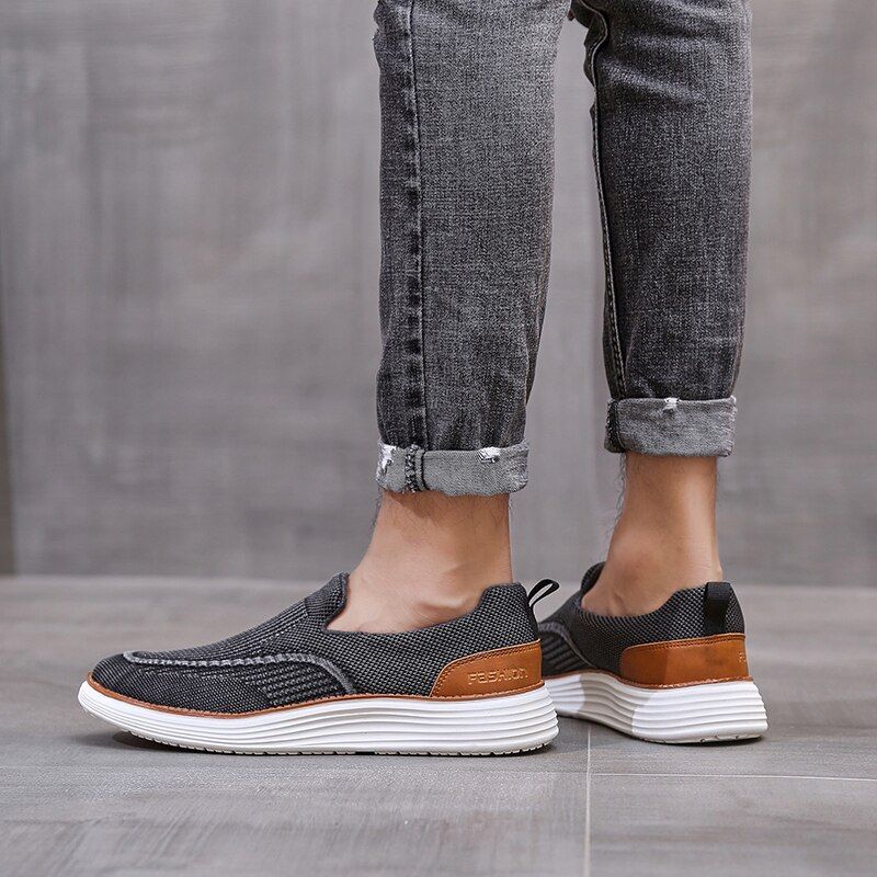 Gerson Heren Loafers Casual Schoenen - Zwart