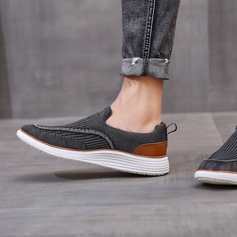 Gerson Heren Loafers Casual Schoenen - Zwart