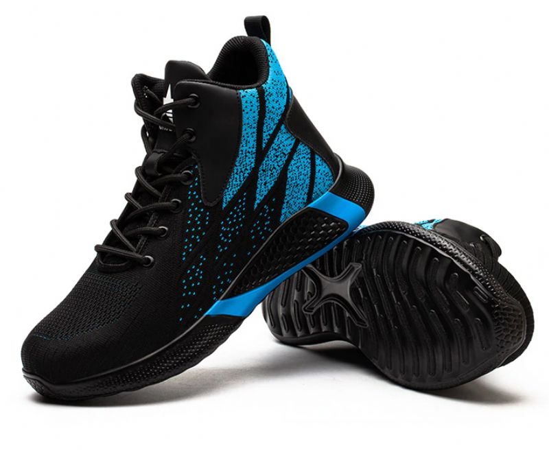 Ghost Heren Sneakers Veiligheid Stalen Neus Schoenen - Blauw