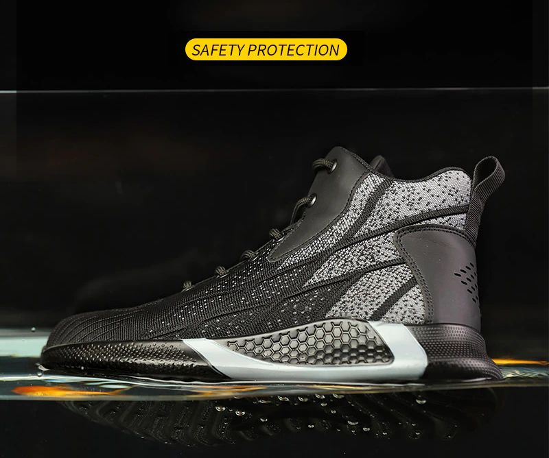 Ghost Heren Sneakers Veiligheid Stalen Neus Schoenen - Blauw