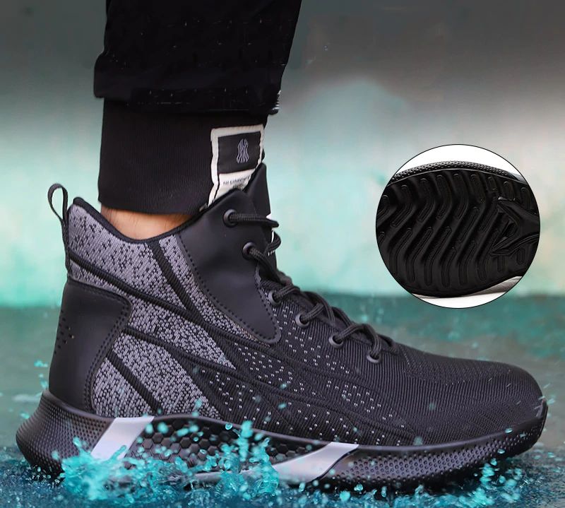 Ghost Heren Sneakers Veiligheid Stalen Neus Schoenen - Blauw