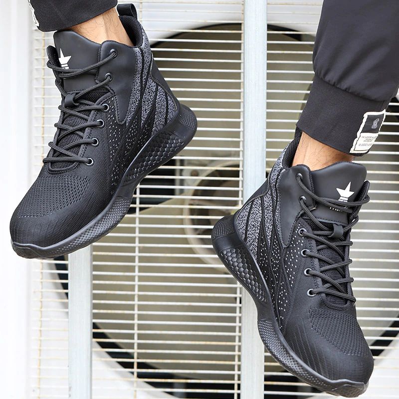 Ghost Heren Sneakers Veiligheid Stalen Neus Schoenen - Blauw