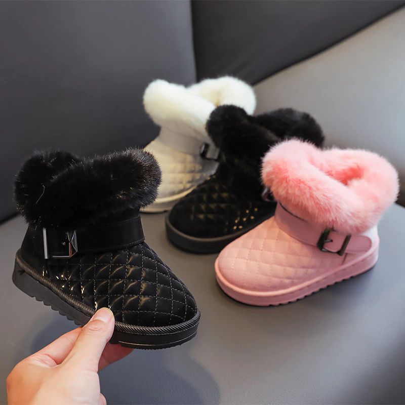 Giani Sneeuwlaarzen Voor Meisjes - Beige Bont