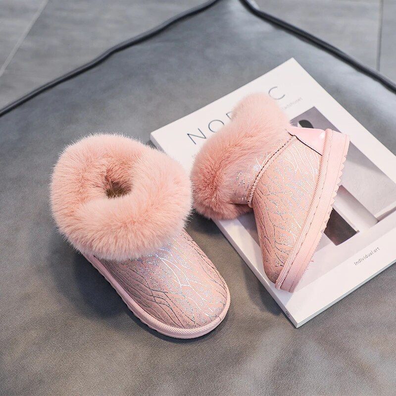 Giani Sneeuwlaarzen Voor Meisjes - Beige Bont