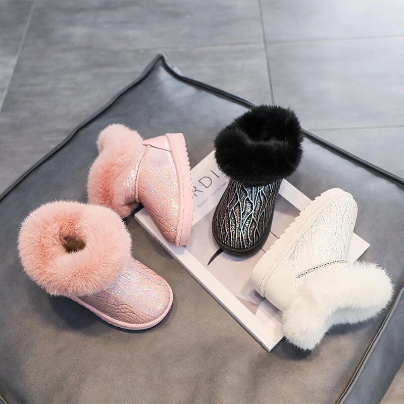 Giani Sneeuwlaarzen Voor Meisjes - Beige Bont