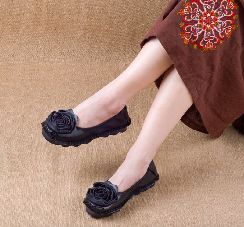 Gigy Dames Platte Schoenen - Rood