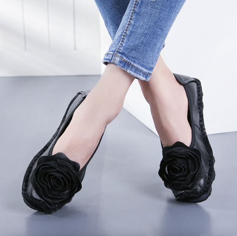 Gigy Dames Platte Schoenen - Rood
