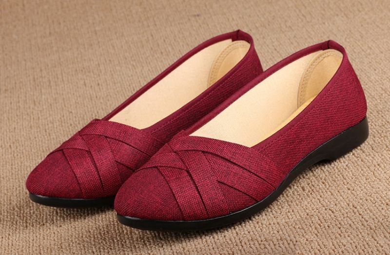 Gilda Dames Platte Instappers Schoenen - Zwart