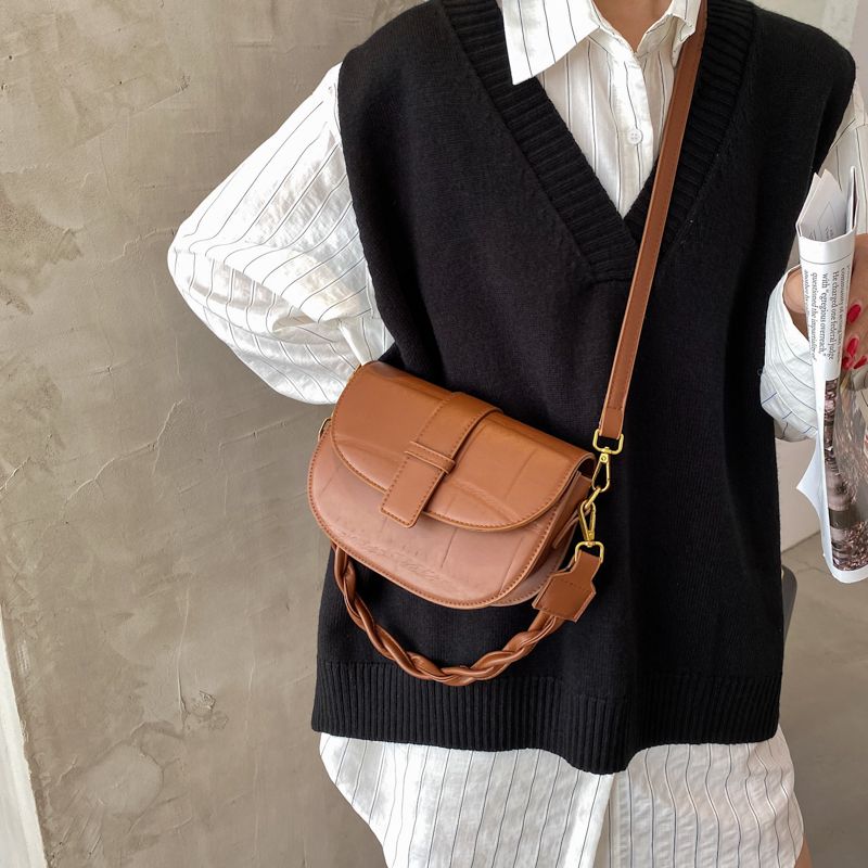 Gillen Dames Kleine Leren Crossbody Handtas - Zwart