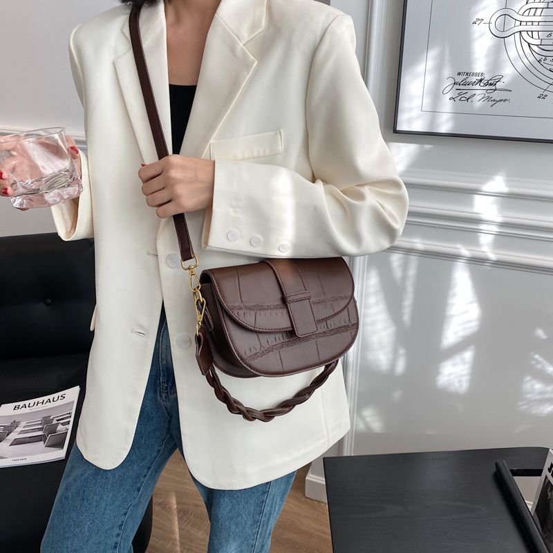 Gillen Dames Kleine Leren Crossbody Handtas - Zwart