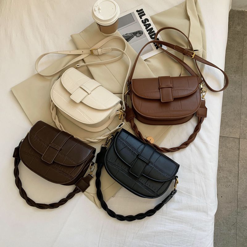 Gillen Dames Kleine Leren Crossbody Handtas - Zwart
