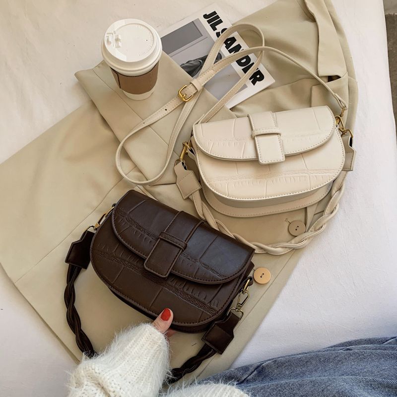 Gillen Dames Kleine Leren Crossbody Handtas - Zwart