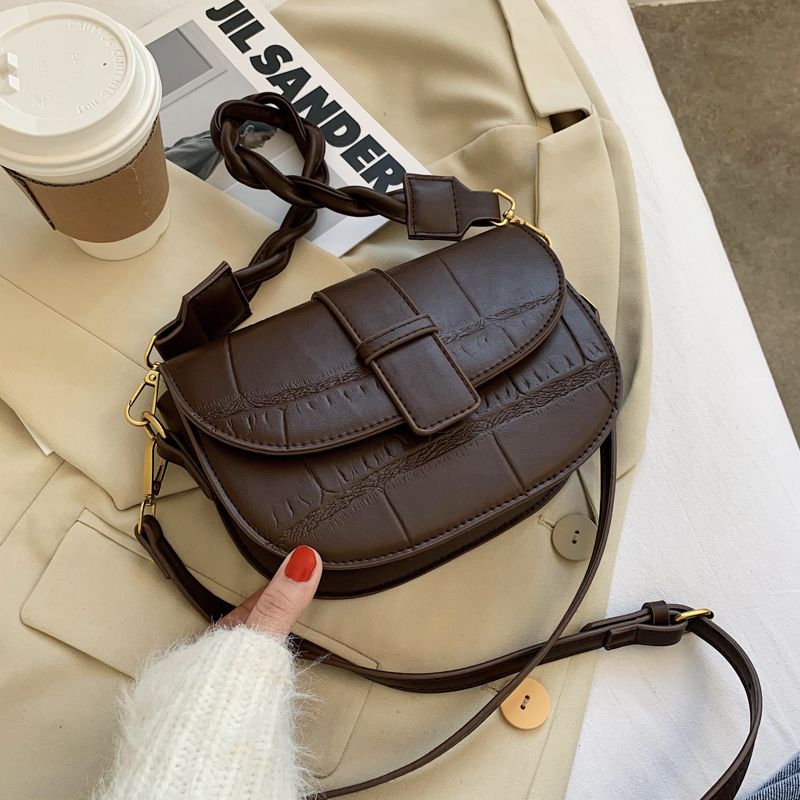 Gillen Dames Kleine Leren Crossbody Handtas - Zwart