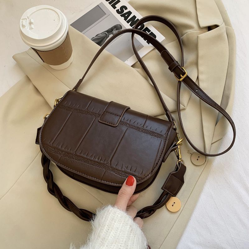 Gillen Dames Kleine Leren Crossbody Handtas - Zwart