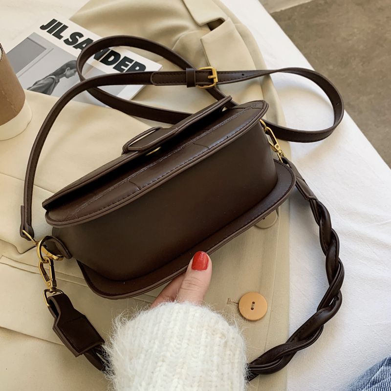 Gillen Dames Kleine Leren Crossbody Handtas - Zwart