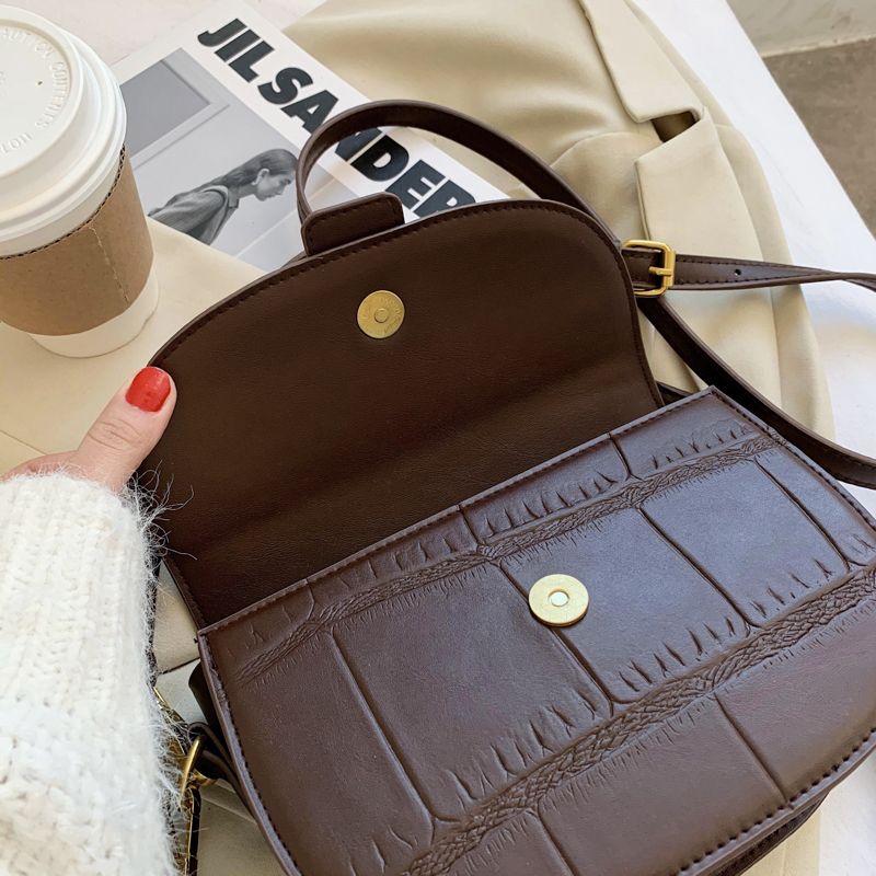Gillen Dames Kleine Leren Crossbody Handtas - Zwart