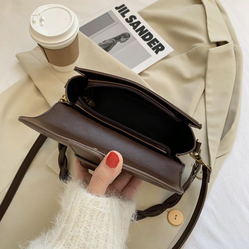 Gillen Dames Kleine Leren Crossbody Handtas - Zwart