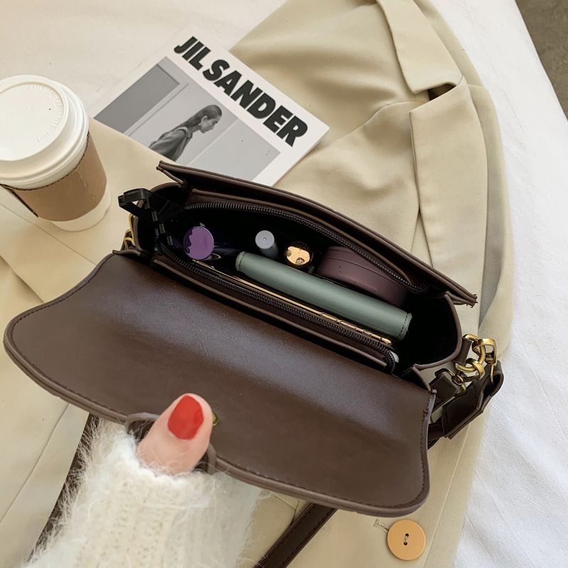 Gillen Dames Kleine Leren Crossbody Handtas - Zwart