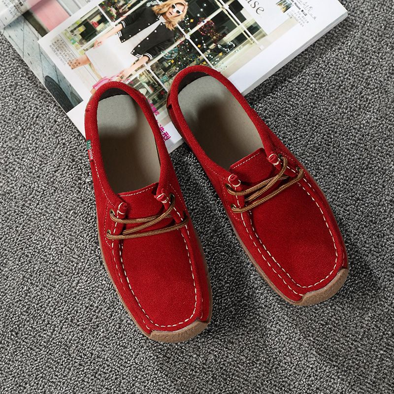 Gilma Dames Platte Loafer Schoenen - Bruin
