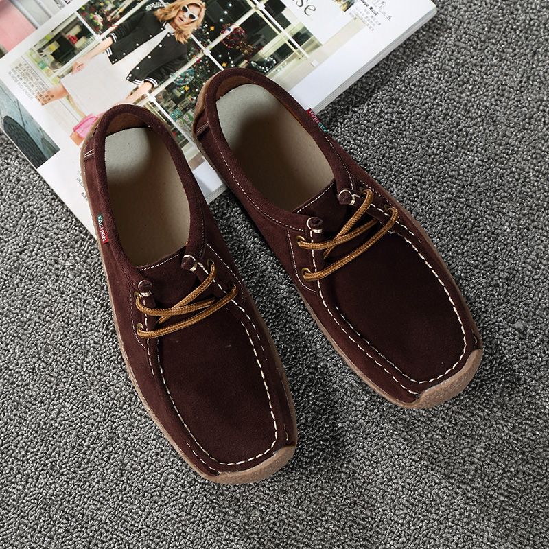 Gilma Dames Platte Loafer Schoenen - Bruin