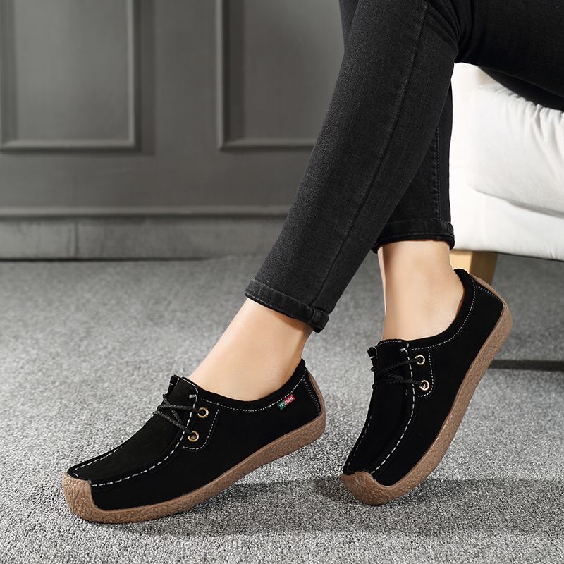 Gilma Dames Platte Loafer Schoenen - Bruin