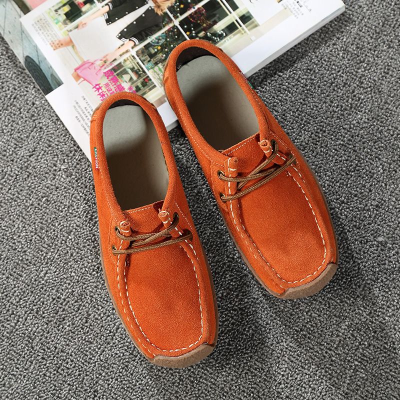 Gilma Dames Platte Loafer Schoenen - Bruin