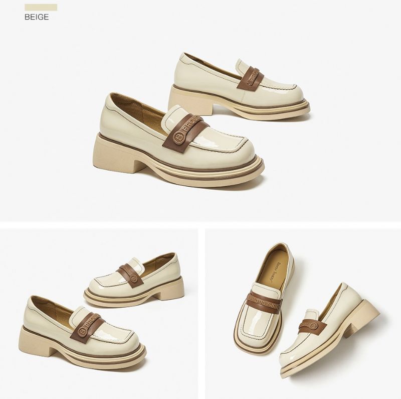 Giorgia Dames Patent Leather Zwarte Loafer Schoenen - Zwart