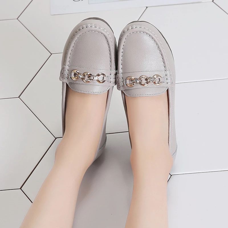 Giralda Dames Loafer Comfortabele Antislip Warme Schoenen - Grijs