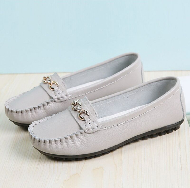 Giralda Dames Loafer Comfortabele Antislip Warme Schoenen - Grijs