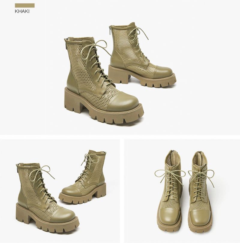 Gixy Dames Laarzen - Khaki