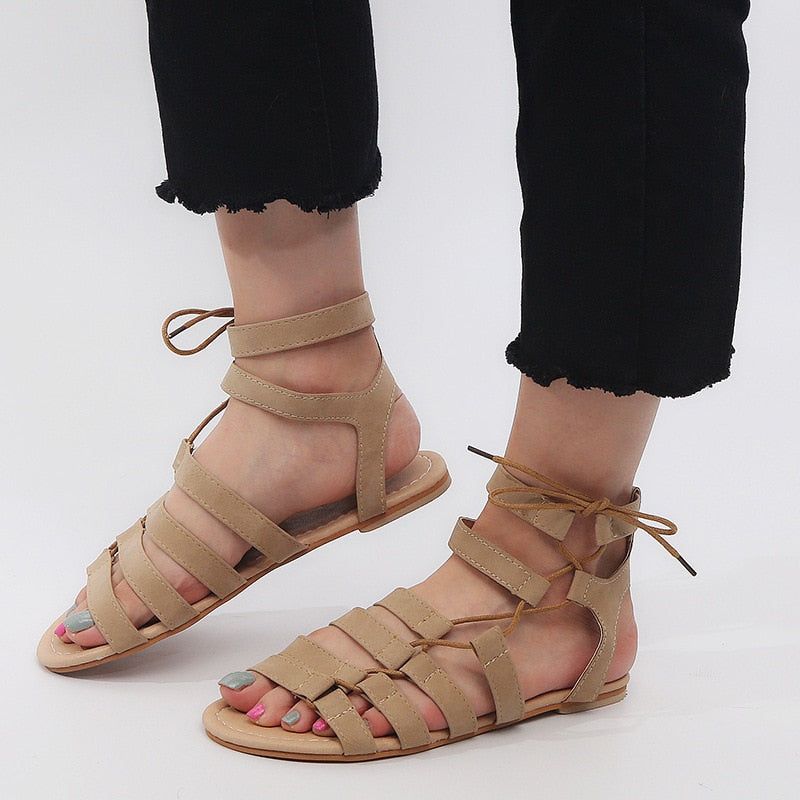 Gladiator Dames Sandaal - Grijs