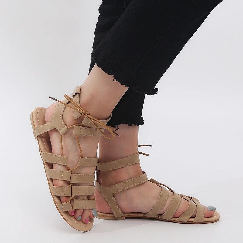 Gladiator Dames Sandaal - Grijs