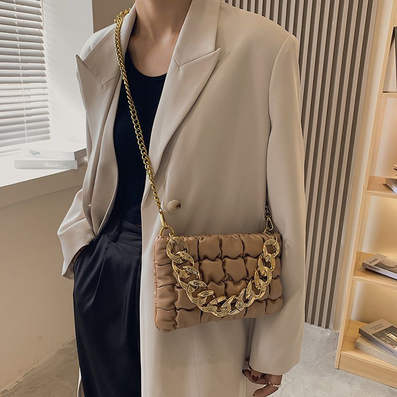 Glamor Kleine Leren Crossbody-handtas Voor Dames - Zwart
