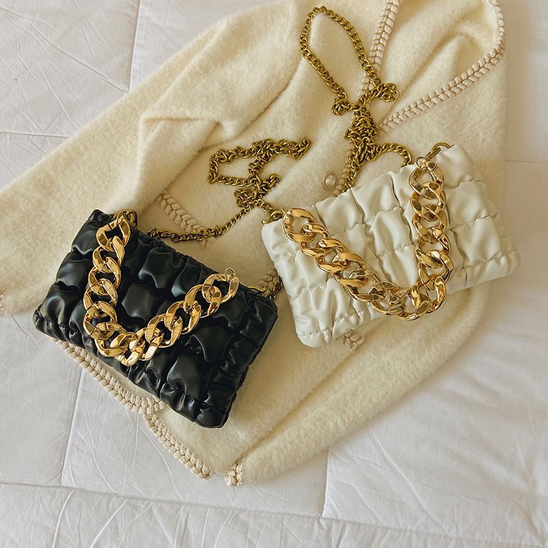 Glamor Kleine Leren Crossbody-handtas Voor Dames - Zwart