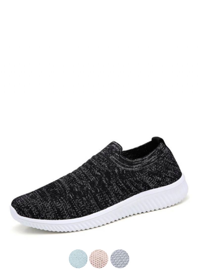 Gloria Dames Slip-on Zwarte Schoenen