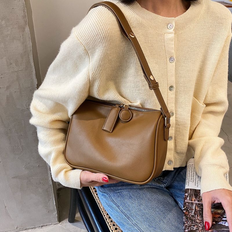 Godoy Dames Leren Luxe Handtas - Zwart
