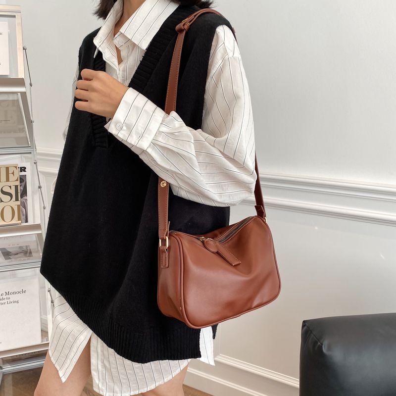 Godoy Dames Leren Luxe Handtas - Zwart