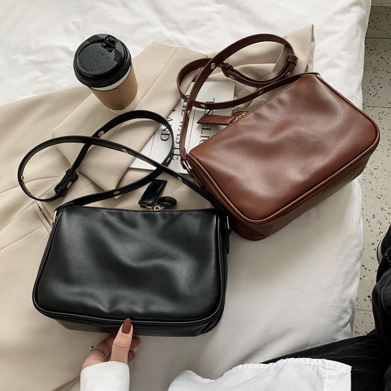 Godoy Dames Leren Luxe Handtas - Zwart