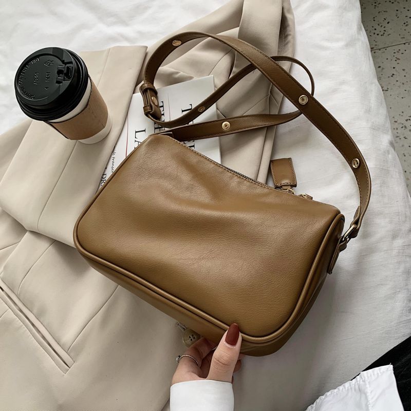 Godoy Dames Leren Luxe Handtas - Zwart