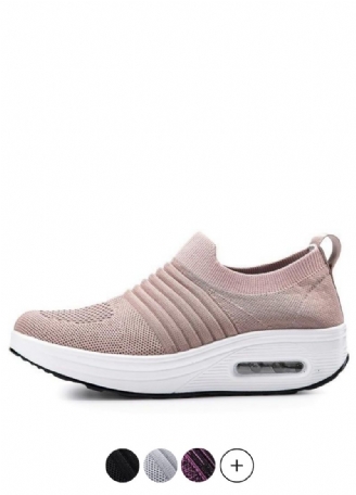 Gofit Dames Flat Met Platform Mesh Wandelschoenen