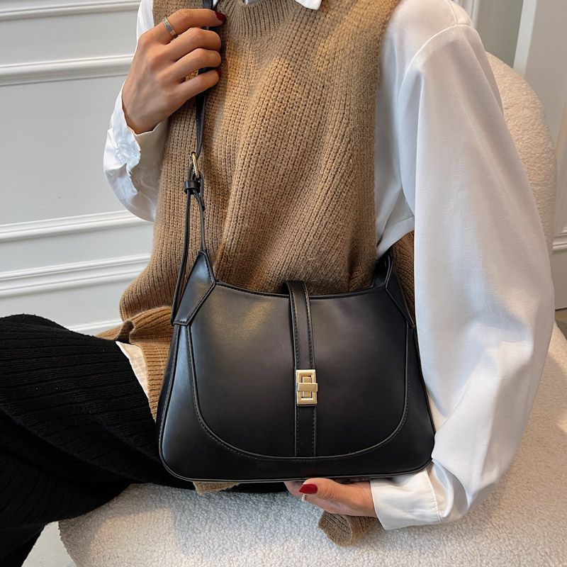 Golfa Dames Kleine Luxe Handtas - Zwart